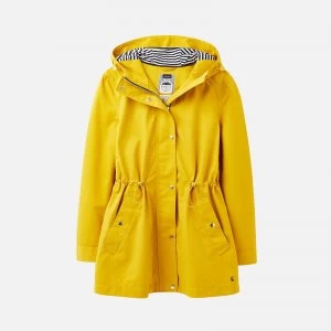 Joules Womens Shoreside Waterproof A-Line Coat - Antique Gold - UK 14