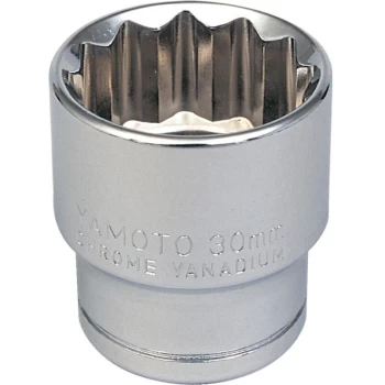 Yamoto - Socket Bi-hexagon 1/2' Square Drive 28MM Chrome Vanadium (12-Point)