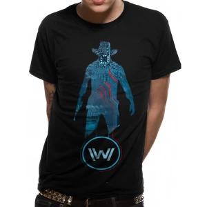 Westworld - Blue Man Mens Large T-Shirt - Black