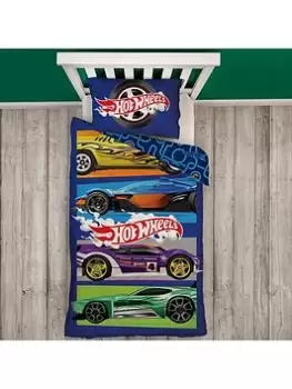 Hot Wheels Single Panel Duvet Cover Set - Multi