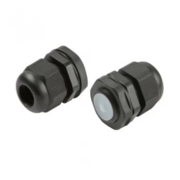 KnightsBridge M20 IP66 Nylon Cable Gland with Locknut