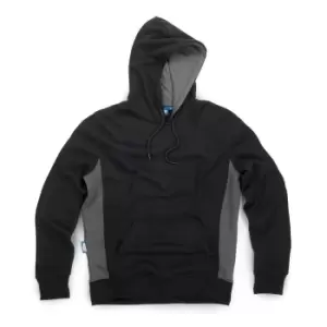 Tough Grit 672671 2-Tone Hoodie Black / Charcoal L