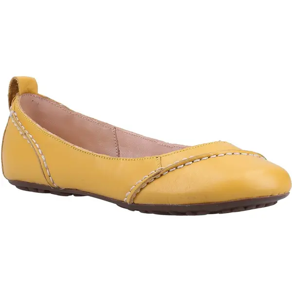 Hush Puppies Womens Janessa Leather Ballerina Ballet Pumps - UK 8