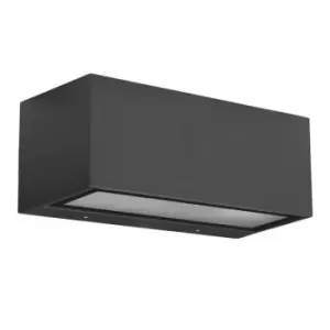 Nemesis Aluminium 1 Light Outdoor Wall Light Urban grey IP54, E27