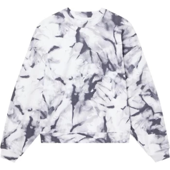 Calvin Klein Jeans Marble AOP Crew Sweatshirt - Quiet Grey 0IM