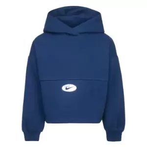 Logo Print Hoodie in Cotton Mix and Loose Fit