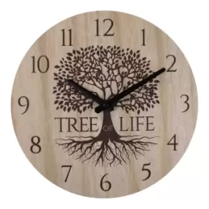 Small Tree Of Life Clock 30cm