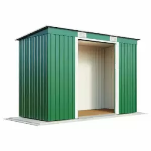 Garden Gear Pent Metal Shed 6.6 X 3.9ft Dark Green