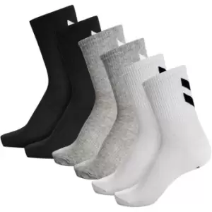 Hummel Chevron 6 Pack of Crew Socks - Multi