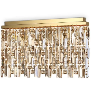 Ideal Lux Elisir - 6 Light Ceiling Light Brass