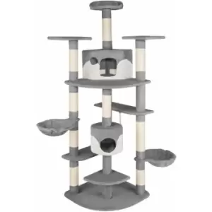 Cat tree scratching post Fippi - cat scratching post, cat tower, scratching post - grey/white