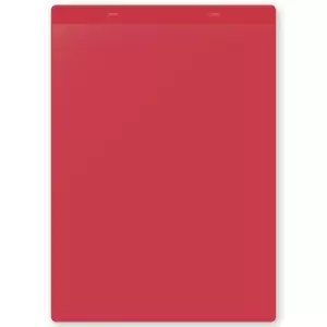 Document pouches, magnetic, A4 portrait, pack of 10, red