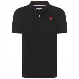 US Polo Assn Pique Polo - True Black