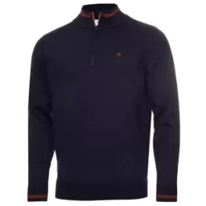 Calvin Klein Golf Klein Golf Monaco Quarter Zip Pullover Mens - Blue