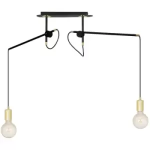 Emibig Artemis Black Pendant Ceiling Light 2x E27