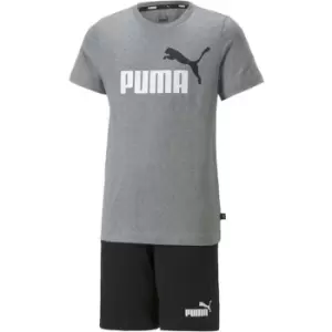 Puma 2 Piece Short Set Junior Boys - Grey