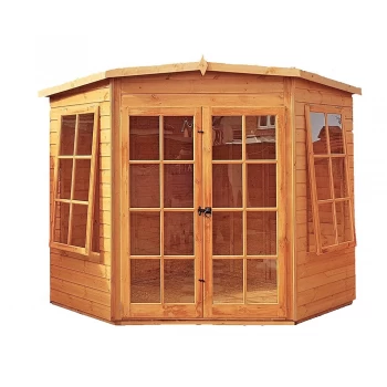 Shire Hampton Shiplap Corner Summerhouse - 7ft x 7ft (2050mm x 2050mm)