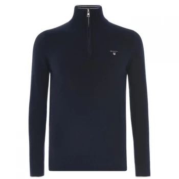 Gant Zip Knit Sweater - Blue 433