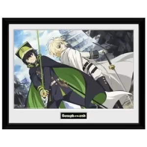 GB Eye Seraph of the End Swords Framed Photographic 16x12 Wood