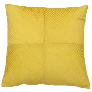 Infinity Diamond Ribbed Cushion Honey, Honey / 45 x 45cm / Cover Only