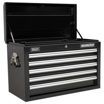 Sealey AP33059B Topchest 5 Drawer with Ball Bearing Runners - Black