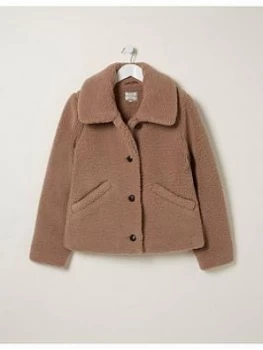 Fatface Alice Teddy Coat - Mink