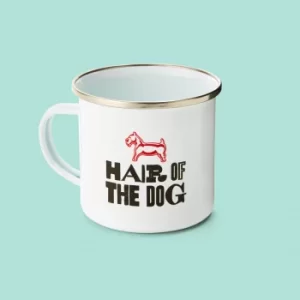 Monopoly Hair Of The Dog Enamel Mug White