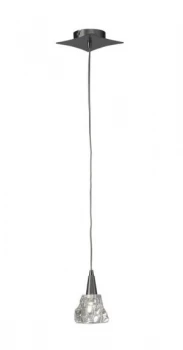 Ceiling Pendant 1 Light G9, Satin Nickel