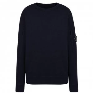 CP COMPANY Junior Boys Lens Crew Neck Sweatshirt - Navy 888