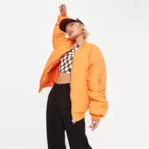 Missguided BOMBER - Orange