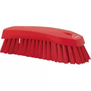 Vikan Washing brush, L, hard, pack of 15, red