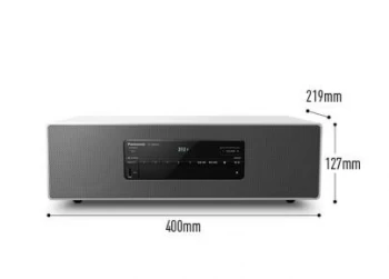 SC-DM502E-W Panasonic Premium Stereo System with Bluetooth Connection - White