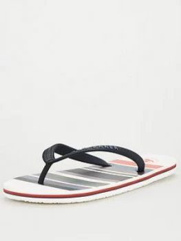 Ted Baker Seezos Flip Flops - White, Size 9, Men