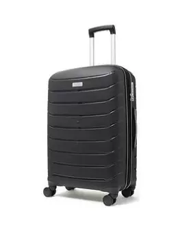 Rock Luggage Prime UYVJM 8 Wheel Medium Black Suitcase