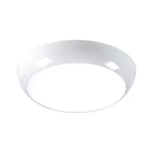 Knightsbridge LED Bulkhead with Sensor/Dimming Function 6000K, 230V IP44 14W