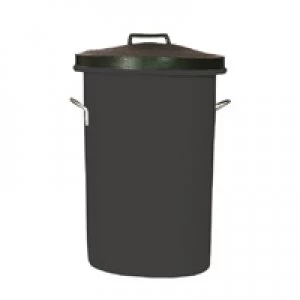 Slingsby Heavy Duty Cylindrical Storage Bin With Lid Black 311960