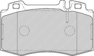 Ferodo FDB1426 Brake Pad Set Front Axle Premier Car