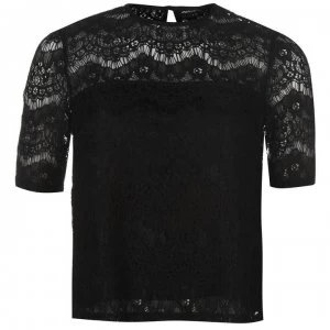 Firetrap Blackseal Lace Top - Black