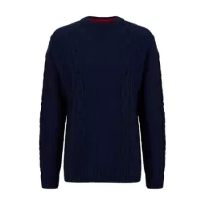 Hugo Scablito Knit Jumper Blue