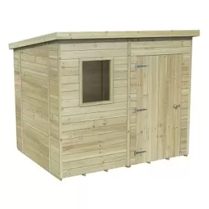 8' x 6' Forest Premium Tongue & Groove Pressure Treated Pent Shed (2.5m x 2.02m)