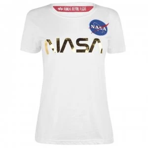 Alpha Industries Industries Nasa shirt - White Gold