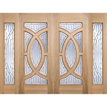 Majestic - Glazed - Oak - Sidelight Exterior Door - 1981 x 457 x 44