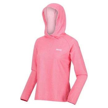 Regatta Womens Montes Fleeced Hoodie - TropPink/Wht