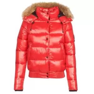 Superdry HIGH SHINE TOYA BOMBER womens Jacket in Red - Sizes S,M,L