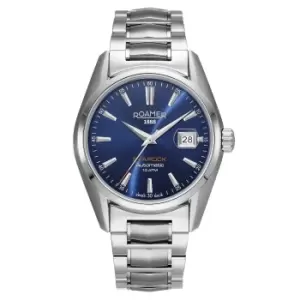 Roamer 210665 41 45 20 Mens Searock Automatic Blue Dial Wristwatch