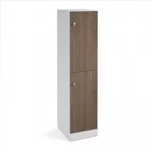 Flux 1700mm high lockers with two doors - cam lock FLS17-2D-CL