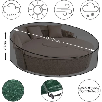 Kingsleeve - PE Cover For Sun Island Sonneninsel rund 236x67cm (de)