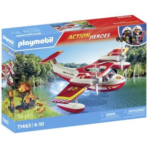 Playmobil ACT!ON HEROES Fire plane with extinguishing function 71463