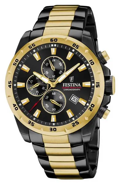 Festina F20563/1 Chronograph Black Plated Stainless Steel Watch