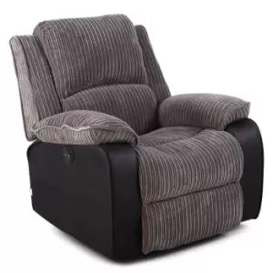 Postana Automatic Fabric Recliner Armchair - Brown